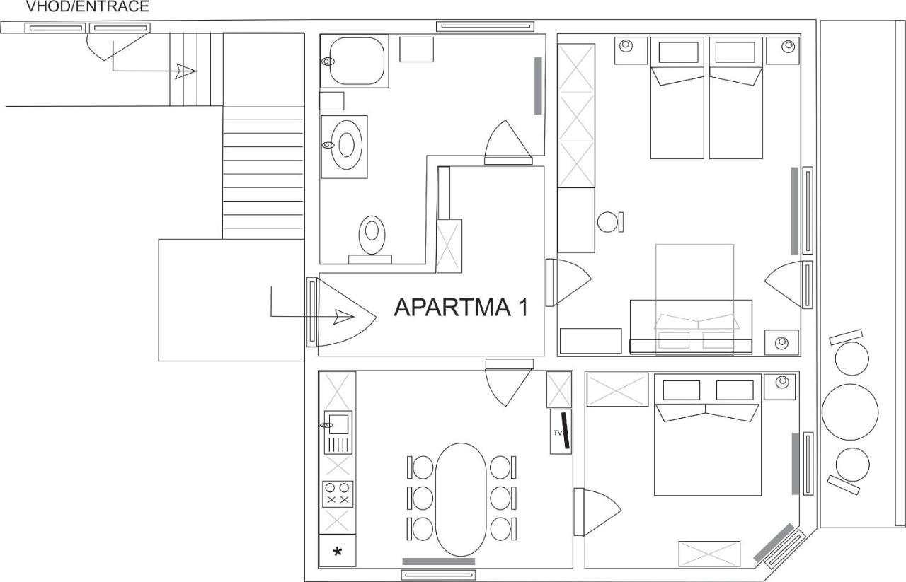Apartma Kramar Podkoren Kranjska Gora Buitenkant foto